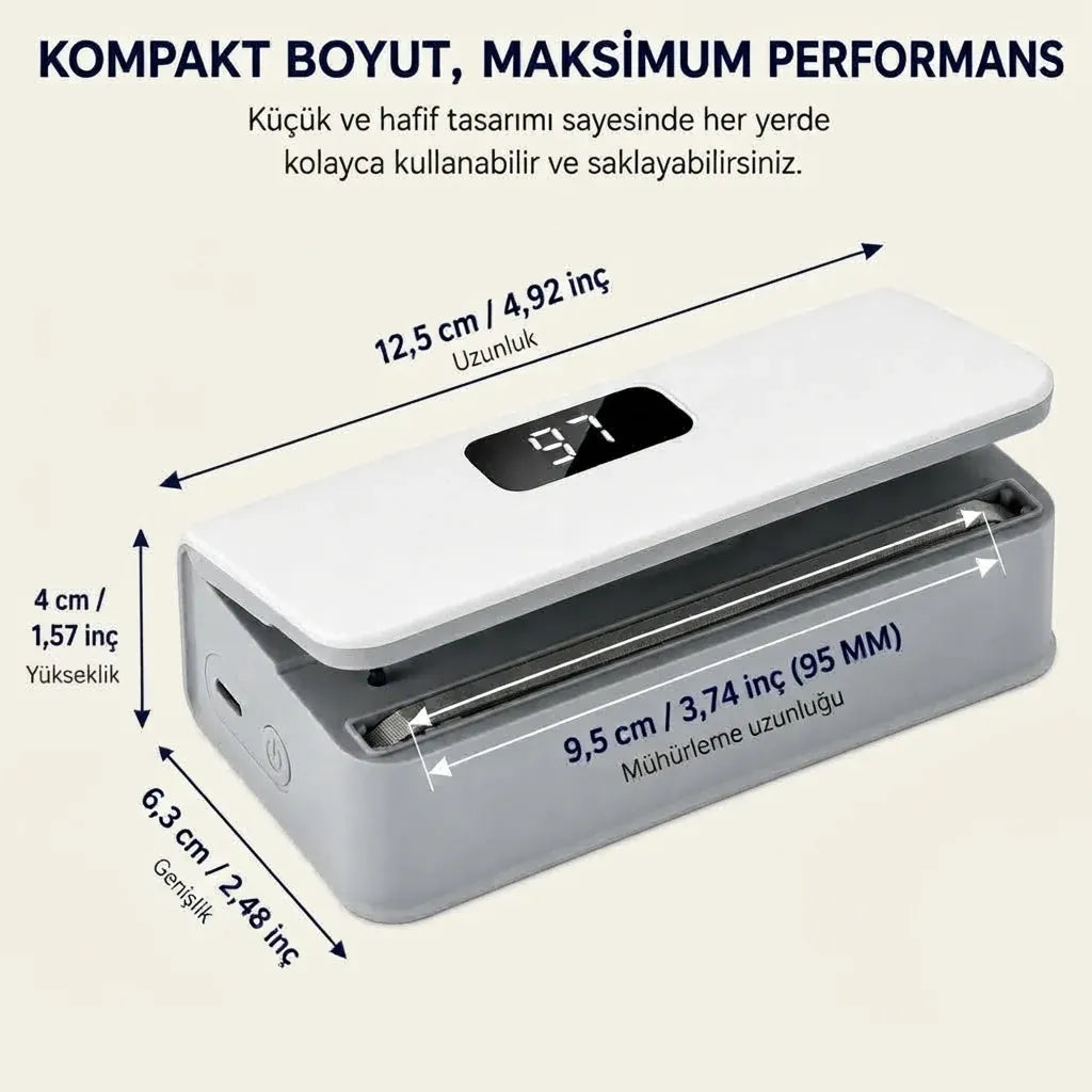 Taze Kalsın Şarjlı Poşet ve Paket Kapatıcı